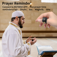 Alta calidad al por mayor Iqibla musulmán contador de oración Digital Personal Zikr Tasbih Ramadán regalo presente anillo inteligente impermeable