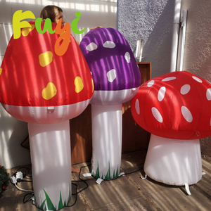 <span class=keywords><strong>Vente</strong></span> directe usine : Champignon gonflable rouge avec lumières LED pour événements sur le thème de la forêt fantastique et présentations nocturnes en jardin - Product Image 5