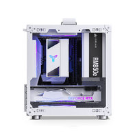 Tour d'ordinateur JONSBO C6 ITX Mid Tower en acier avec fenêtre latérale, poignée de transport, alimentation, radiateur, carte graphique MicroATX