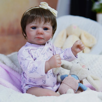 Boneka Bayi Vinyl 18 Inci untuk Anak Perempuan Laki-laki, Mainan Anak Usia Prasekolah, Grosir, Mainan Anak Realistis Seperti Bayi Baru Lahir