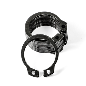 Anneaux de retenue en acier inoxydable 304 plaqué zinc noir, type C, anneaux de retenue externes pour arbre M3-M70 DIN471 - Product Image 1