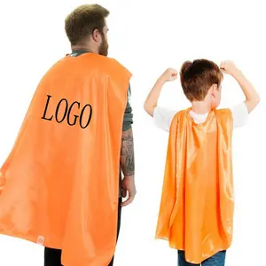 Halloween fancy Satin Dress up stampato adulto supereroe cape Super Hero Cape