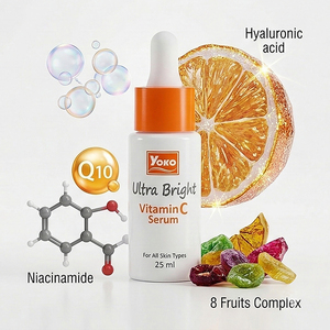 Sérum vitamine C Y694 YOKO ULTRA BRIGHT 25 ml avec extrait complexe de 8 fruits, hydratant, illuminateur et protecteur contre la sécheresse. - Product Image 2