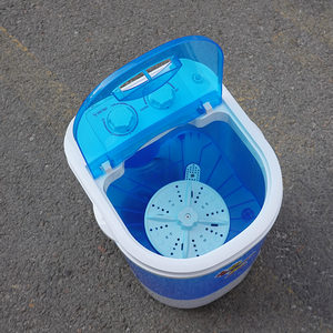 Mini <span class=keywords><strong>Lave</strong></span>-<span class=keywords><strong>linge</strong></span> Portable Double Bouton Bleu pour le Nettoyage des Sous-vêtements de Bébé et des Chaussures - Product Image 5