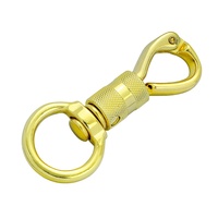 1 "crochets pivotants à ressort en zinc fermoir mousqueton accessoire de quincaillerie en laiton crochets de déclenchement en laiton mousqueton en laiton massif mousqueton panique