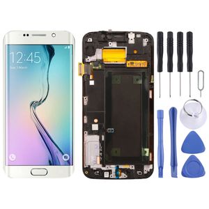 อุปกรณ์เสริมโทรศัพท์Original Super AMOLEDหน้าจอLCDสําหรับ<span class=keywords><strong>Samsung</strong></span> Galaxy S6 Edge SM-G925F Digitizerชุดกรอบ - Product Image 3