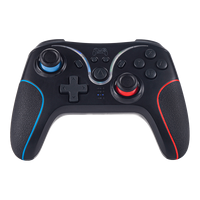 Manette de jeu sans fil BT avec double moteur de vibration, bouton Turbo, lumières LED, boutons programmables pour PC Gaming
