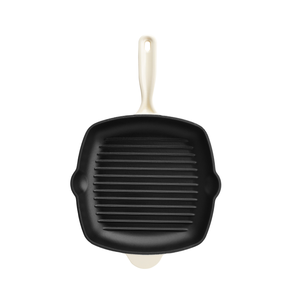 Durable Square <strong>Enamel</strong> Non-Stick Cast Iron <strong>Frying</strong> <strong>Pan</strong> with Heat-Resistant Handle Oven Safe for Even Cooking - Product Image 1