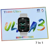 Nouvelle montre connectée Hiwatch TFT Ultra3, tracker d'activité physique, coffret cadeau 7 en 1, tendance 2025, T1000 Ultra S1000 Pro Max