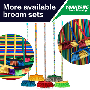 YUANYANG Usine En Gros De Haute Qualité En Plastique Poussoir Balai-Comprend Support De Balai pour Intérieur/Extérieur Outils De Nettoyage <span class=keywords><strong>Besen</strong></span> - Product Image 6
