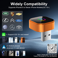 Adaptateur CarPlay sans fil WiFi pour iPhone Android Auto avec conception Mini USB pour voitures avec CarPlay filaire