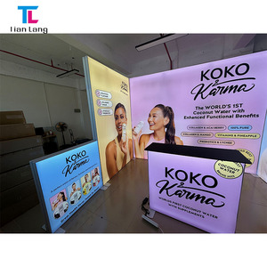 10ft ráp tái sử dụng tùy chỉnh quảng cáo khuyến mãi vải nhôm Backdrop EXPO gian hàng Backlit triển lãm Pop Up <span class=keywords><strong>lightbox</strong></span> - Product Image 4