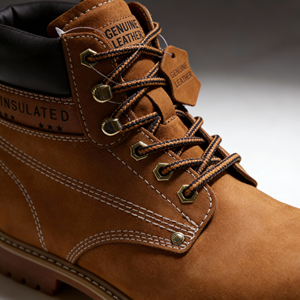 Botas Tácticas de Cuero Genuino con Cordones y Punta de Acero, Color Coyote Brown, Promoción de Stock Cacatu, Antideslizantes y Resistentes al Aceite - Product Image 5