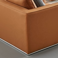 Ensemble de cuir synthétique de luxe d'occasion, meubles de bureau et de bureau, Style italien, canapé en coupe, moderne, européen