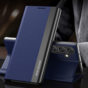 <span class=keywords><strong>Funda</strong></span> trasera de cuero para teléfono Samsung <span class=keywords><strong>S8</strong></span> S9 S20 S23 S24 S25 Edge a prueba de golpes con soporte para teléfono móvil - Product Image 3