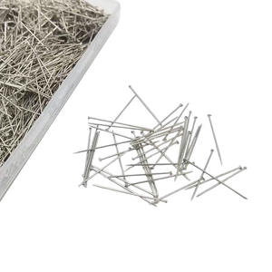 Épingles droites en métal avec boîtes en plastique, <span class=keywords><strong>tête</strong></span> <span class=keywords><strong>plate</strong></span> en satin, pointe de pouce pour l'artisanat et la <span class=keywords><strong>couture</strong></span> - Product Image 2