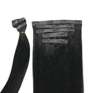 Nuevo Producto, Extensiones de Cabello Natural Virgen Remy de 12 Pulgadas, Color Natural, con Clip PU, Cabello Humano Virgen Natural - Product Image 3