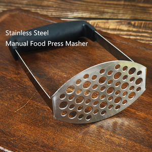 Prix usine en acier inoxydable manuel <span class=keywords><strong>presse</strong></span> alimentaire <span class=keywords><strong>presse</strong></span> <span class=keywords><strong>presse</strong></span> pour avocat pomme de terre bébé nourriture hôtel cuisine outil - Product Image 2