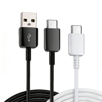 Kabel Pengisian Cepat Tipe-C 2026 USB ke USB-C untuk Samsung Galaxy S10 S9 S8 Ponsel Android Kabel Pengisian Cepat USB 15W