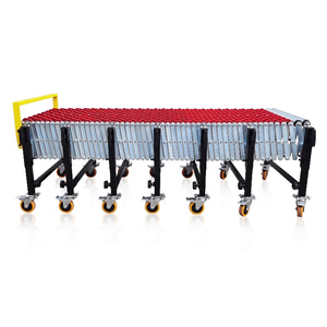 صندوق ناقل قابل للتوسيع بعجلة تزلج من النايلون الأحمر مخصص صندوق من الورق المقوى الفولاذ المقاوم للصدأ ناقل دوار يعمل بالجاذبية بقوة محركية - Product Image 3