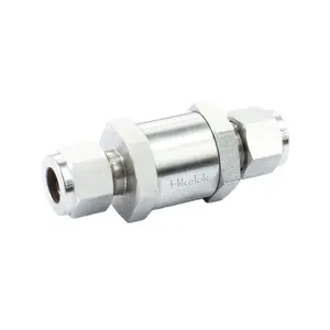 Hikelok 316 Stainless Steel One Way Valve Non Return Valve 1/3 to 25 PSI Cracking Pressure Check Valve