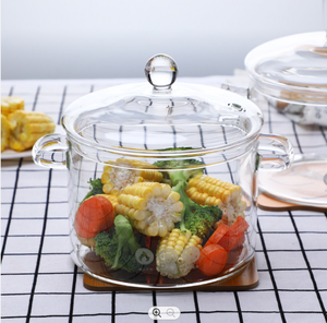 Olla <span class=keywords><strong>de</strong></span> Cocina <span class=keywords><strong>de</strong></span> <span class=keywords><strong>Vidrio</strong></span> Resistente al Calor <span class=keywords><strong>de</strong></span> Grado Alimenticio, Olla Transparente <span class=keywords><strong>para</strong></span> Sopa con Tapa <span class=keywords><strong>para</strong></span> Estufa, Microondas y Horno - Product Image 3