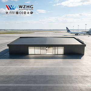 โรงเก็บเครื่องบินเชิงพาณิชย์โครงสร้างเหล็กแบบ Clear Span สำหรับสถานที่การบินสมัยใหม่ - Product Image 1