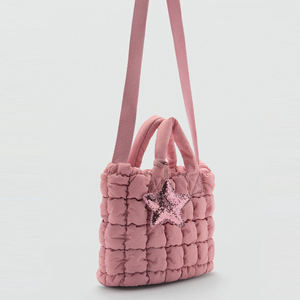 Monederos y bolsos ligeros Hombro acolchado Nylon Puffy Crossbody Puffer Bolso de mano acolchado - Product Image 2