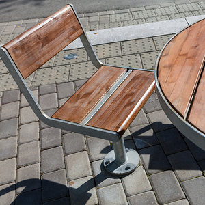 Modern Design Wood Grain <b>Folding</b> <b>Table</b> Removable Umbrella Lightweight Picnic Camping Chair Set for Outdoor <b>Garden</b> Park Use - Product Image 2