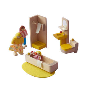 Juguete familiar para niños, mini habitación de bebé, muebles pequeños de imitación, <span class=keywords><strong>casa</strong></span> de muñecas de madera, habitación de bebé pequeño - Product Image 3