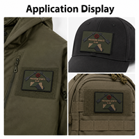 Patch en caoutchouc PVC personnalisé, 3D en relief, pour club sportif de tir à l'arc, badge de logo d'équipe personnalisé pour événements, sacs à dos et vêtements