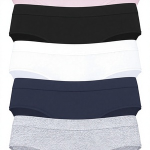 Culottes hipster taille moyenne pour femme, couvrantes, en coton respirant, couleur unie, pour usage quotidien, 2026 - Product Image 3