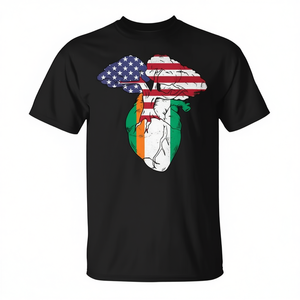 T-shirt Cœur Fierté Côte d'Ivoire avec motif drapeau ivoirien pour montrer votre soutien - Product Image 2