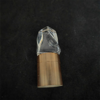 Bouchon en liège de cristal haut de gamme, exquis pour le vin, bouchon en verre personnalisé directement des fabricants pour bouteilles en verre