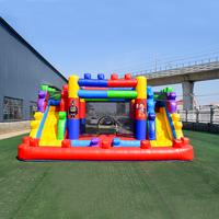 Maison gonflable de toboggan de videur château sautant pour des enfants maison de rebond avec le videur gonflable de toboggan