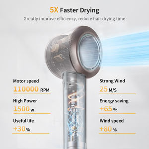 Secador de pelo sin escobillas de alta velocidad personalizado al por mayor, secador de pelo iónico negativo, juego de salón profesional de Hotel - Product Image 2