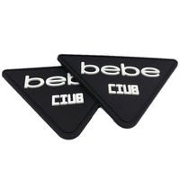Patch en caoutchouc 3D de haute qualité, logo personnalisé en relief, badges PVC pour vêtements