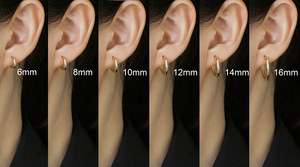 <span class=keywords><strong>Orecchini</strong></span> di Alta Gioielleria Minimalisti <span class=keywords><strong>Piccoli</strong></span> 6mm-20mm Placcati in Oro 18k per Cartilagine in <span class=keywords><strong>Argento</strong></span> Sterling 925 <span class=keywords><strong>a</strong></span> <span class=keywords><strong>Cerchio</strong></span> Huggies - Product Image 6