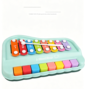 Wholesale Piano Xylophone <b>Keyboard</b> Early Learning Toy Educational Plastic Musical <b>Instrument</b> for Infants & Children - Product Image 1