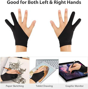 ポリエステル製手袋、アーティスト用手袋、OEMカスタム手袋、紙スケッチ、iPadグラフィック描画タブレット用 - Product Image 2