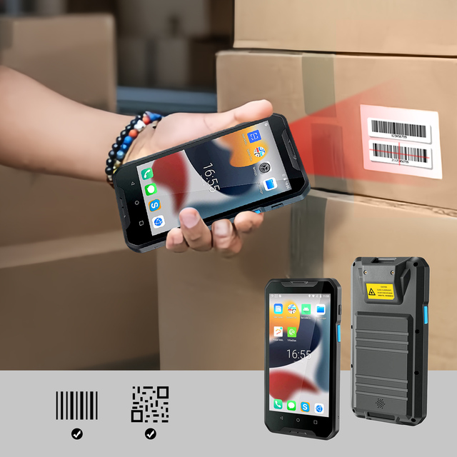 Android 8 4G Ruggedized Wireless Handheld PDA917 1D 2D Qr Barcode Scanner Stock Mobile Data Terminal