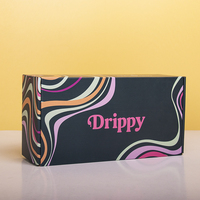 Caja de Cartón Corrugado Negro Mate de Lujo con Logotipo Personalizado, para Envíos, con Estampado en Relieve y Lámina Dorada