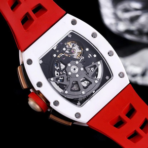 Relojes de Lujo para Hombre 011 White Demon, Caja de Cerámica y Metal, Esqueleto Tonneau, Cronógrafo Flyback, Reloj Deportivo Automático para Hombre - Product Image 5