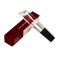 Descente — ensemble cadeau Portable en acrylique noir, outils de qualité alimentaire avec poignée en métal, bec ajouré, vin rouge