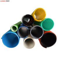 Tuyau d'aspiration flexible haute pression en PVC renforcé, durable, anti-UV, léger, 3'' 4'', pour usage industriel et agricole