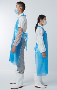 Delantal polivinílico blanco desechable para delantal médico y quirúrgico - Product Image 4