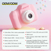 Caméra numérique HD 1080P pour enfants, fabrication OEM ODM, vente en gros, pour filles et garçons