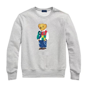 Sudadera de Cuello Redondo de Punto 100% Algodón para Hombre, Estilo Informal, para <span class=keywords><strong>Ralph</strong></span> <span class=keywords><strong>Lauren</strong></span>, POLO BEAR 24SS, Stock, Sudadera con Capucha para Hombre - Product Image 1