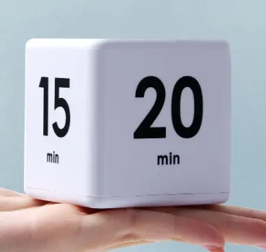 2022 Wholesale Custom Logo and Package New Type Cube Digital Timer for Kitchen Use Pomodoro Timer