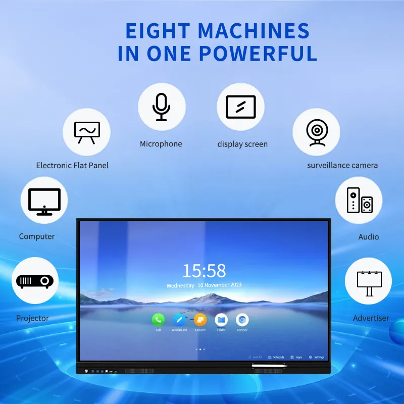 DCSJ 55 65 75 85100インチタッチディスプレイLCDスクリーン会議教育学校用スマートインタラクティブボード